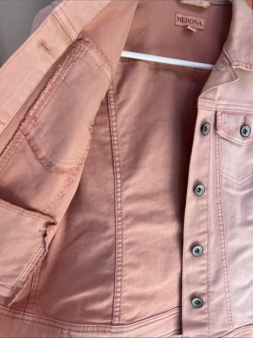 Merona Dusty Rose Jean Jacket - Picture 5 of 7